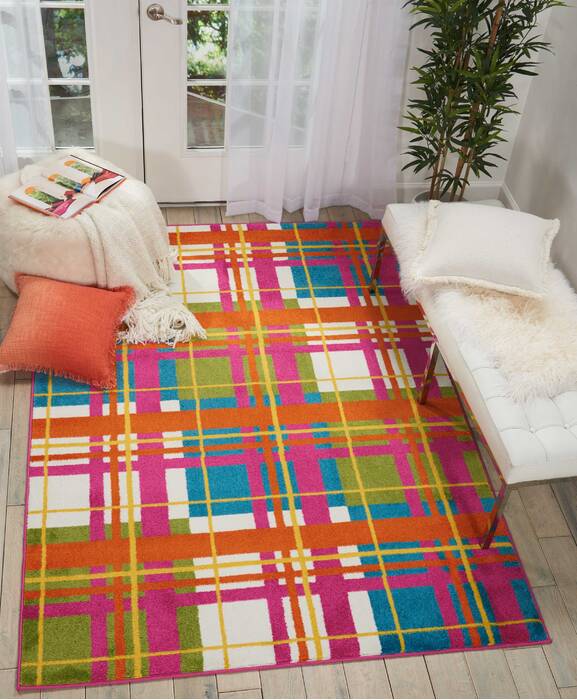 Nourison Oakdale Purple 92 X 120 Area Rug 805-114206 Image 3