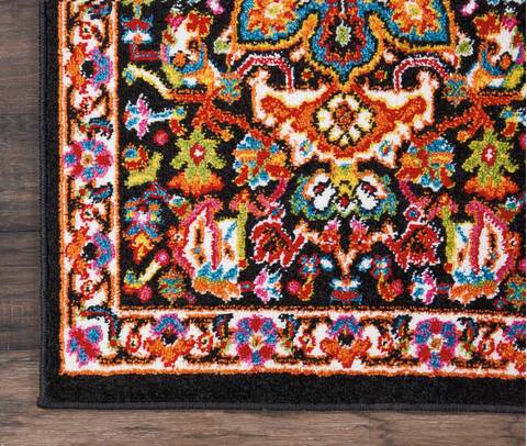 Nourison Oakdale Black Runner 22 X 76 Area Rug 805-114219 Image 1