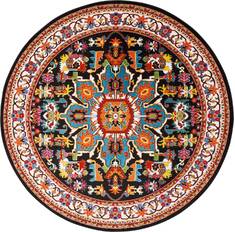 Nourison Oakdale Black Round 7'10" X 7'10" Area Rug  805-114228