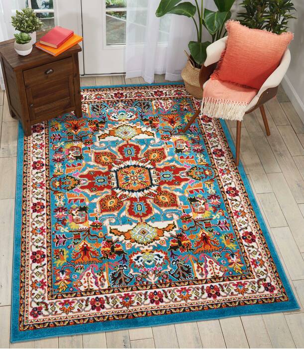 Nourison Oakdale Blue 53 X 73 Area Rug 805-114230 Image 3