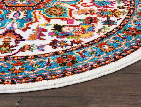 Nourison Oakdale Beige Round 53 X 53 Area Rug 805-114239 Image 4