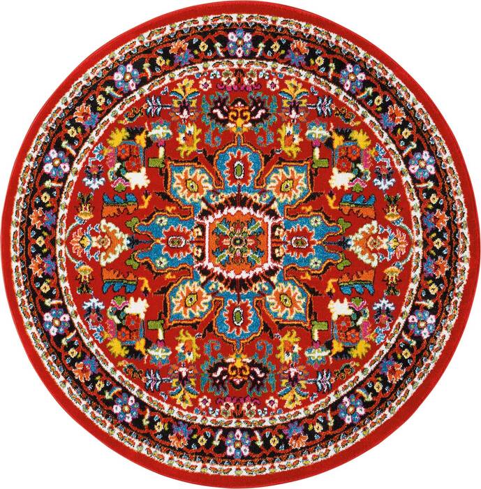 Nourison Oakdale Red Round 53 X 53 Area Rug 805-114245 Image 0