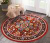 Nourison Oakdale Red Round 53 X 53 Area Rug  805-114245 Thumb 3