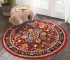 Nourison Oakdale Red Round 53 X 53 Area Rug 805-114245 Thumb 3