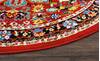 Nourison Oakdale Red Round 53 X 53 Area Rug 805-114245 Thumb 4