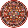 Nourison Oakdale Red Round 53 X 53 Area Rug 805-114245 Thumb 0