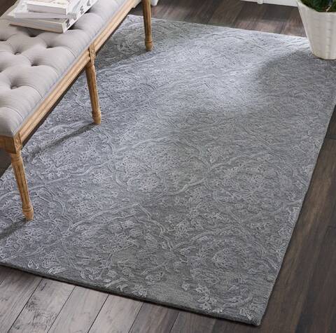 Nourison Opaline Grey 39 X 59 Area Rug 805-114247 Image 3