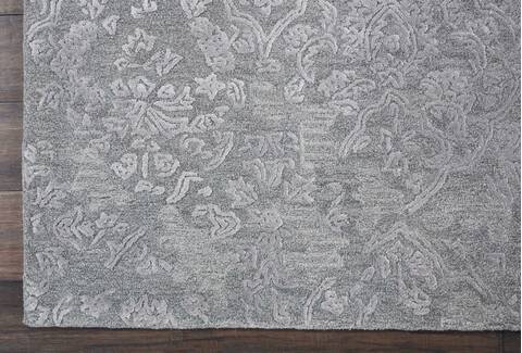 Nourison Opaline Grey 56 X 75 Area Rug 805-114248 Image 1