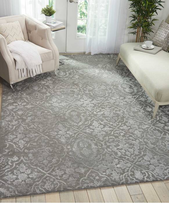 Nourison Opaline Grey 79 X 99 Area Rug 805-114249 Image 3