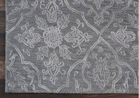 Nourison Opaline Grey 86 X 116 Area Rug 805-114250 Image 1