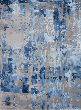 Nourison Prismatic Blue 5'6" X 7'5" Area Rug  805-114320