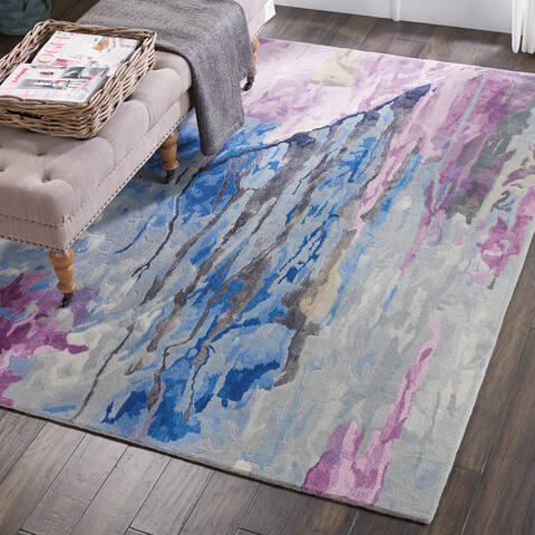 Nourison Prismatic Grey 56 X 75 Area Rug 805-114326 Image 4