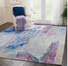 Nourison Prismatic Grey 86 X 116 Area Rug 805-114328 Thumb 3