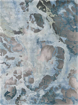 Nourison Prismatic Grey Rectangle 5x8 ft Lucxelle Carpet 114342