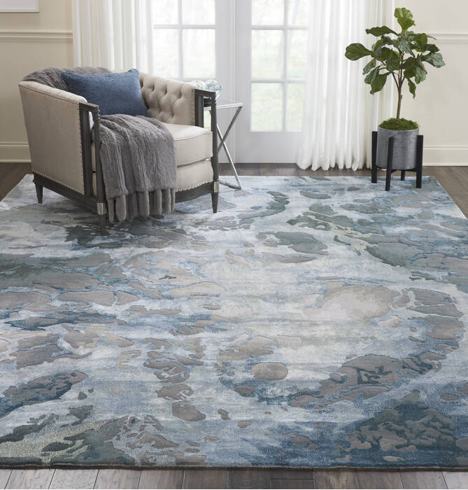 Nourison Prismatic Grey 86 X 116 Area Rug 805-114344 Image 3