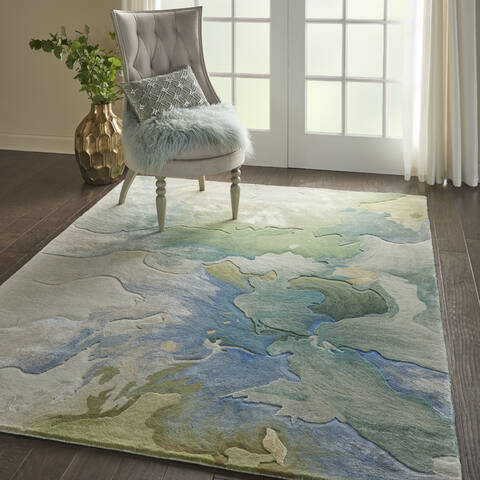 Nourison Prismatic Green 56 X 75 Area Rug 805-114354 Image 5