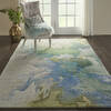 Nourison Prismatic Green 56 X 75 Area Rug  805-114354 Thumb 3