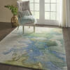 Nourison Prismatic Green 56 X 75 Area Rug  805-114354 Thumb 5