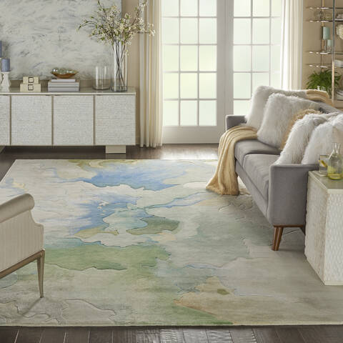 Nourison Prismatic Green 86 X 116 Area Rug 805-114356 Image 3