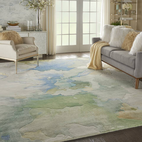 Nourison Prismatic Green 86 X 116 Area Rug 805-114356 Image 5