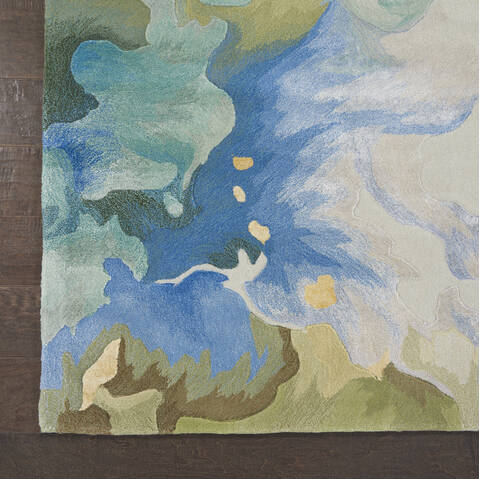 Nourison Prismatic Green 99 X 139 Area Rug 805-114357 Image 1
