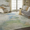 Nourison Prismatic Green 99 X 139 Area Rug  805-114357 Thumb 5