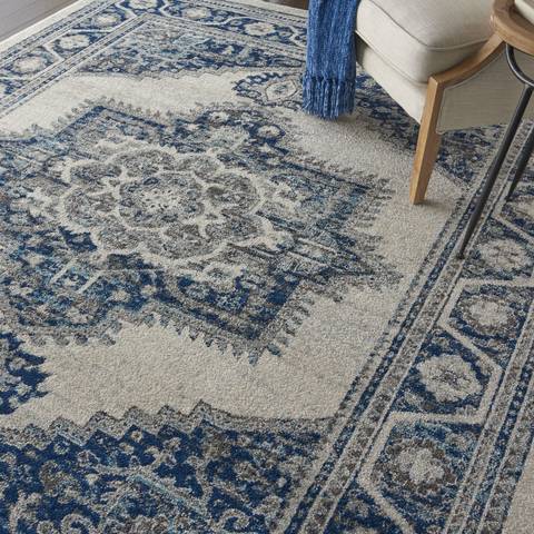 Nourison PERSIAN VINTAGE White 710 X 910 Area Rug 805-114368 Image 4