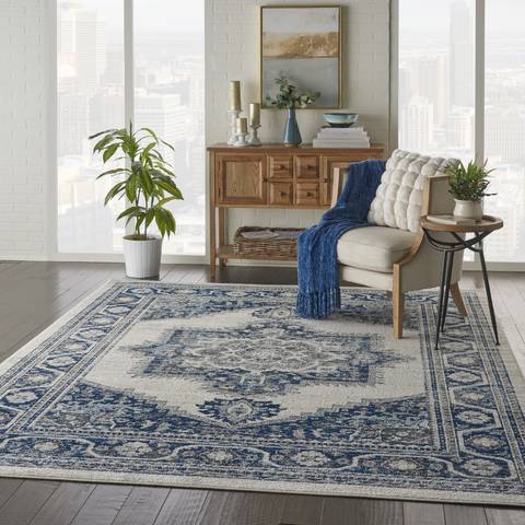 Nourison PERSIAN VINTAGE White 710 X 910 Area Rug 805-114368 Image 5