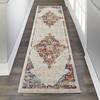 Nourison PERSIAN VINTAGE White Runner 22 X 76 Area Rug 805-114372 Thumb 1