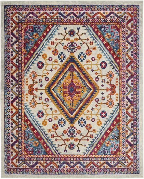 Nourison PERSIAN VINTAGE White 710 X 910 Area Rug 805-114387 Image 0