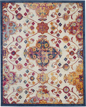Nourison Persian Vintage Beige Rectangle 8x10 ft Polypropylene Carpet 114391