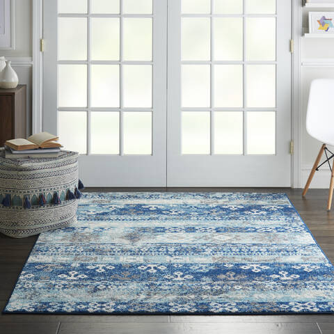 Nourison Persian Vintage Blue 53 X 73 Area Rug 805-114401 Image 3