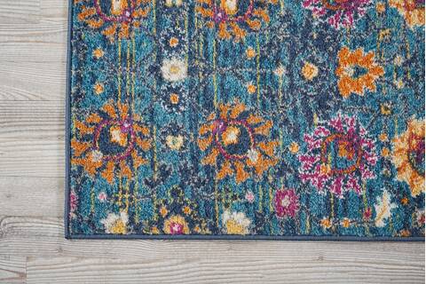 Nourison Passion Blue Runner 110 X 60 Area Rug 805-114408 Image 1