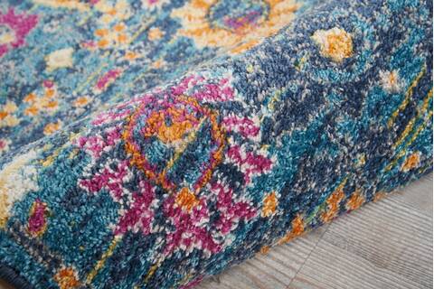 Nourison Passion Blue Runner 110 X 60 Area Rug 805-114408 Image 2