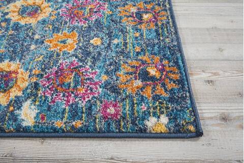 Nourison Passion Blue Runner 110 X 60 Area Rug 805-114408 Image 4