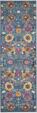 Nourison Passion Blue Runner 1'10" X 6'0" Area Rug  805-114408