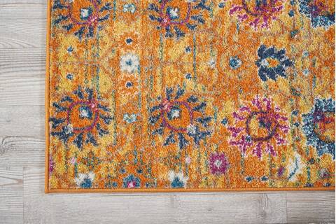 Nourison Passion Yellow Runner 110 X 60 Area Rug 805-114409 Image 1