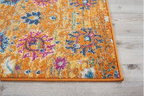 Nourison Passion Yellow Runner 110 X 60 Area Rug 805-114409 Image 4