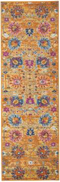 Nourison Passion Yellow Runner 6 ft and Smaller Polypropylene Carpet 114409
