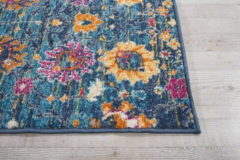Nourison Passion Blue Runner 22 X 76 Area Rug 805-114412 Image 4