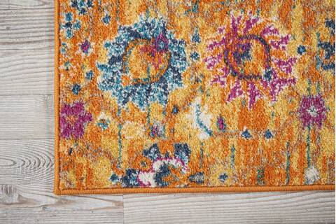 Nourison Passion Yellow Runner 22 X 76 Area Rug 805-114413 Image 1