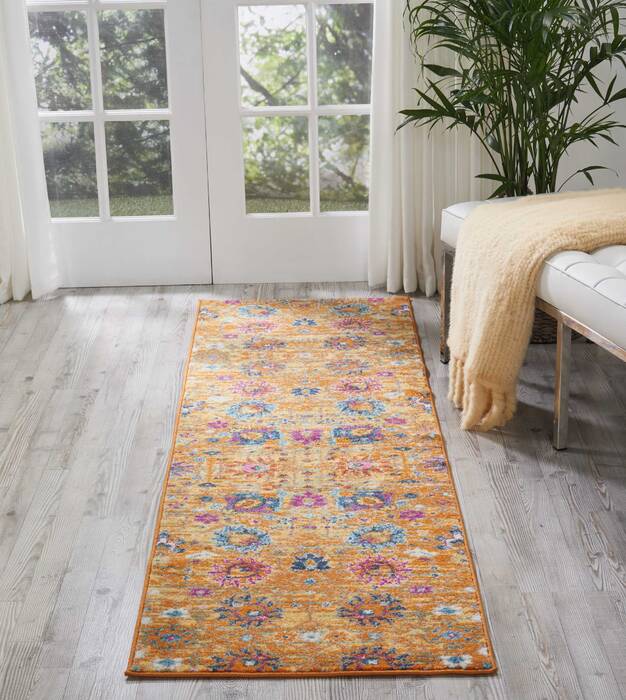 Nourison Passion Yellow Runner 22 X 76 Area Rug 805-114413 Image 3