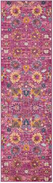 Nourison Passion Purple Runner 6 to 9 ft Polypropylene Carpet 114415