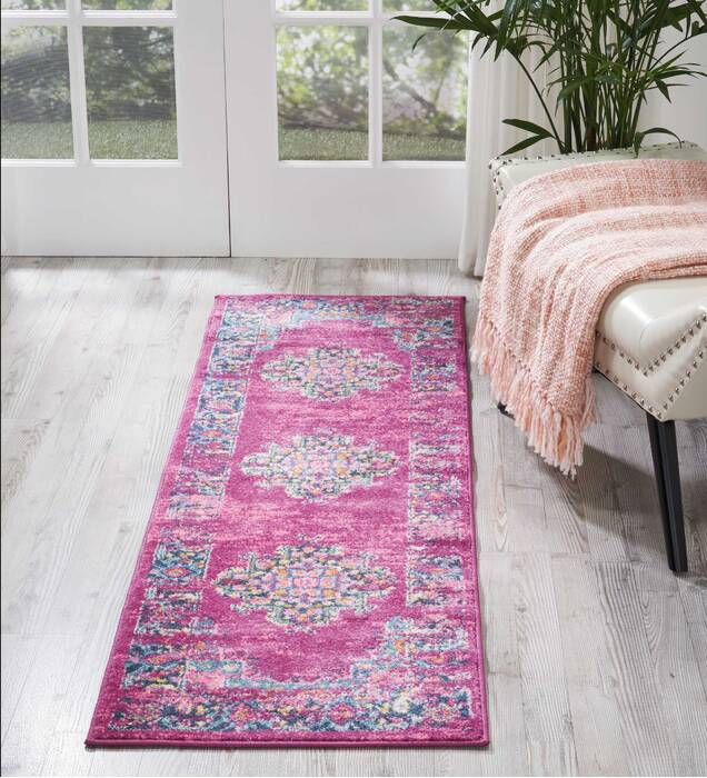 Nourison Passion Purple Runner 110 X 60 Area Rug 805-114422 Image 3