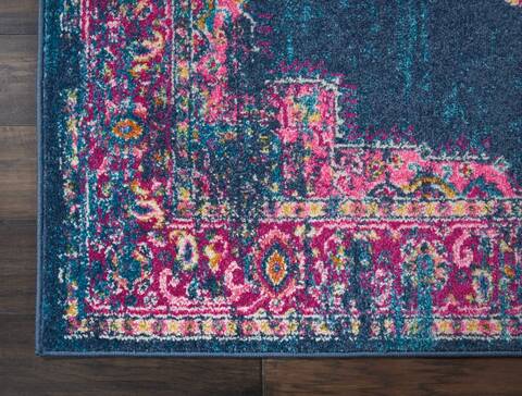 Nourison Passion Blue Runner 110 X 60 Area Rug 805-114424 Image 1