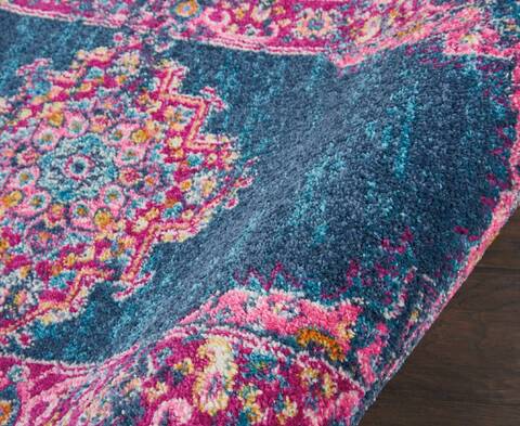 Nourison Passion Blue Runner 110 X 60 Area Rug 805-114424 Image 2