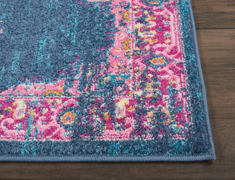 Nourison Passion Blue Runner 110 X 60 Area Rug 805-114424 Image 4