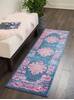 Nourison Passion Blue Runner 110 X 60 Area Rug 805-114424 Thumb 3