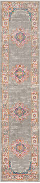 Nourison Passion Grey Runner 1'10" X 6'0" Area Rug  805-114425