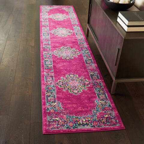Nourison Passion Purple Runner 22 X 100 Area Rug 805-114426 Image 3